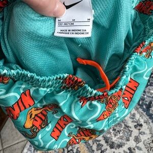 Nike Aqua Swim Shorts with Orange Octopus Boys Medium